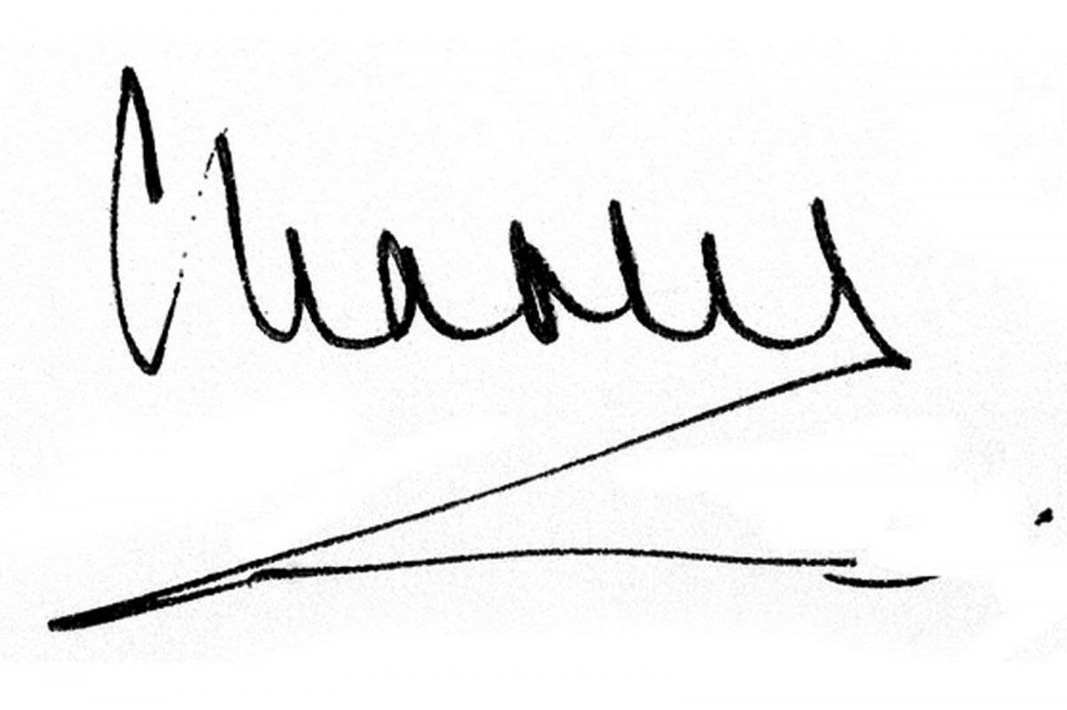 Firma príncipe Carlos