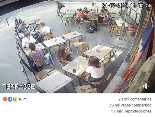 Joven que fue agredida en París publicó video en redes