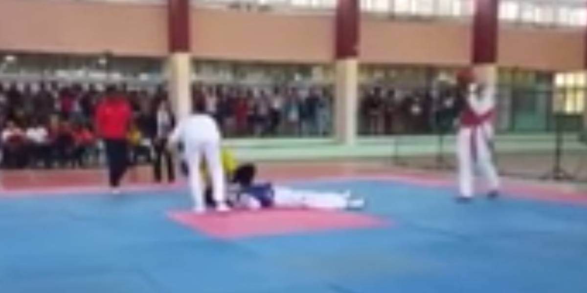 Joven muere en plena pelea de taekwondo