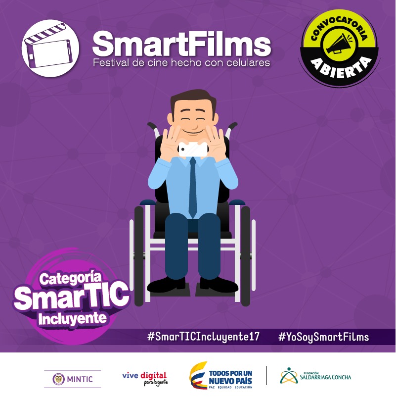 ¡Colombianos a participar en el festival de cine SmartFilms del MinTIC! ¡Colombianos a participar en el festival de cine SmartFilms del MinTIC!