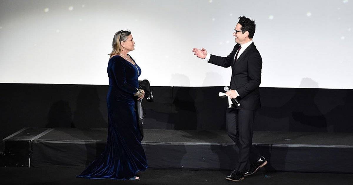 Carrie Fisher e J.J. Abrams