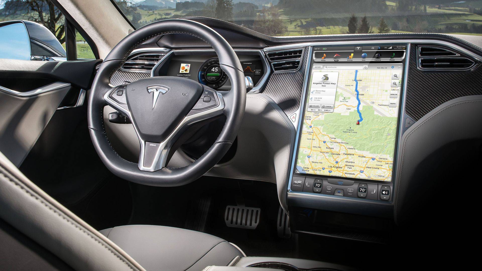Tesla Interior Tesla Interior