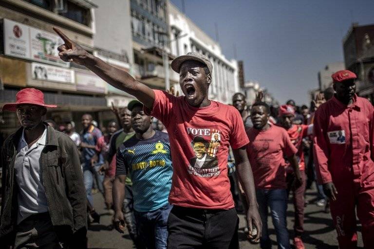 Protestas en Zimbabue