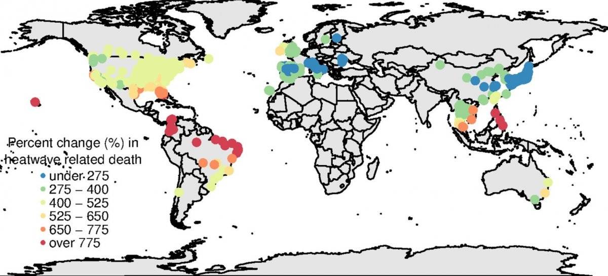 mapa olas de calor