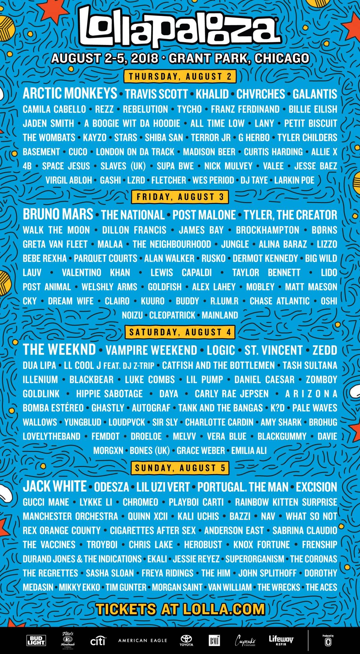 Lollapalooza Chicago 2018