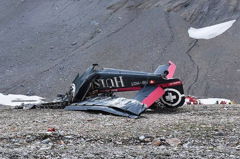 Accidente de avión en Suiza