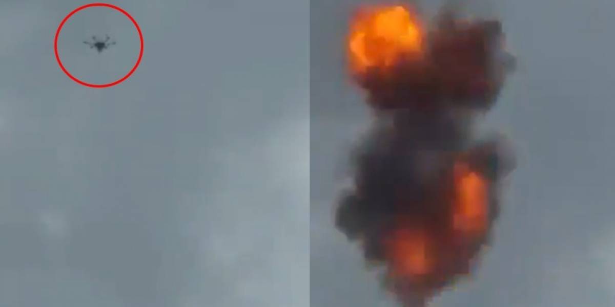 Publican video del momento exacto en que explota el dron que atentó contra Nicolás Maduro