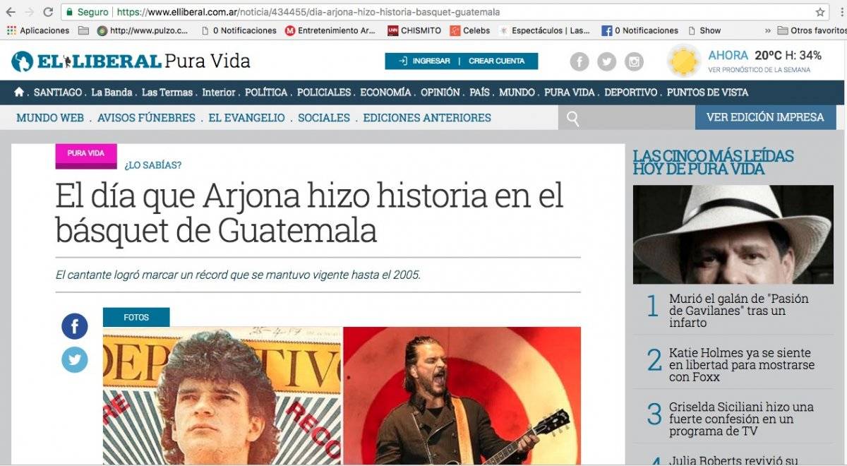 Ricardo Arjona noticia
