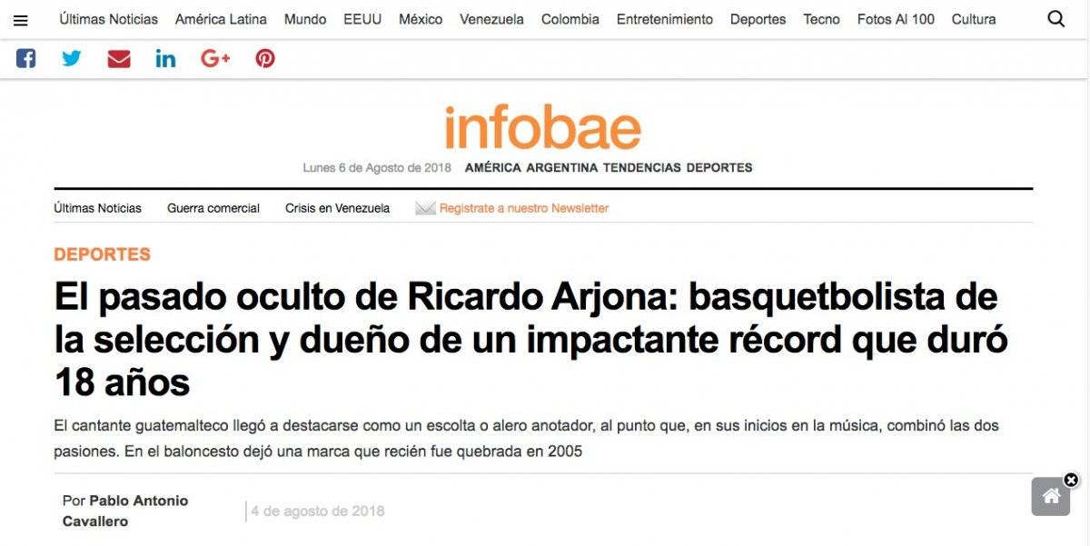 Ricardo Arjona noticia