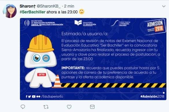 Algunos usuarios reportan que la página Ser Bachiller tiene problemas en su funcionamiento