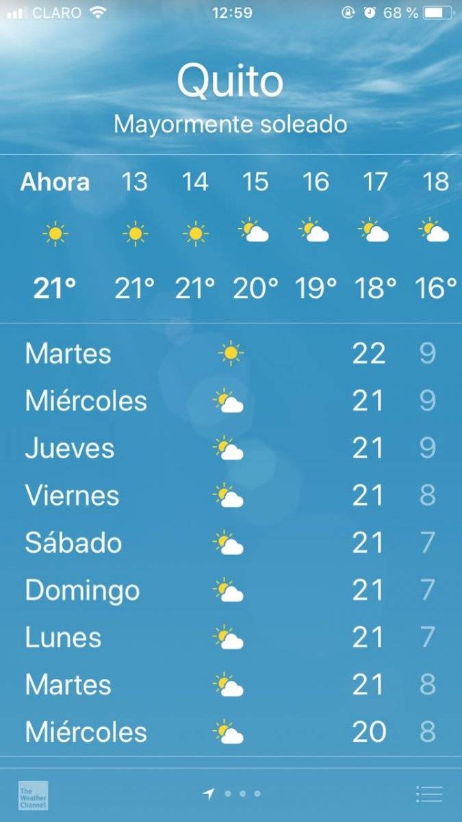 Quito Predicciones del clima para la Fiesta de la Luz Metro Ecuador