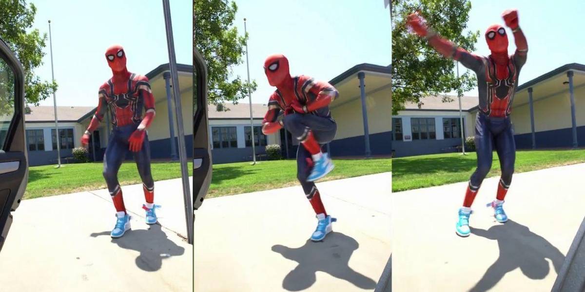 Spider-Man hizo el #KikiChallenge o #InMyFeelingsChallenge para vencer a Thanos... pero fracasó