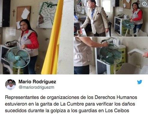 el periodista Mario Rodríguez compartió imágenes de las declaraciones de los guardias