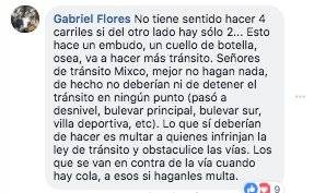 Cambio de carriles en San Cristóbal