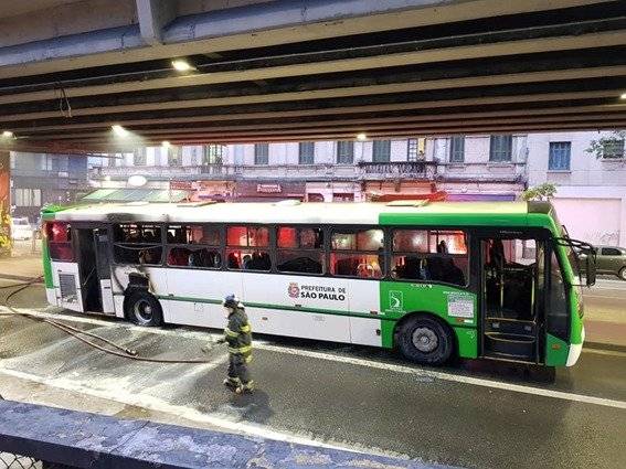 Ônibus fogo Minhocão