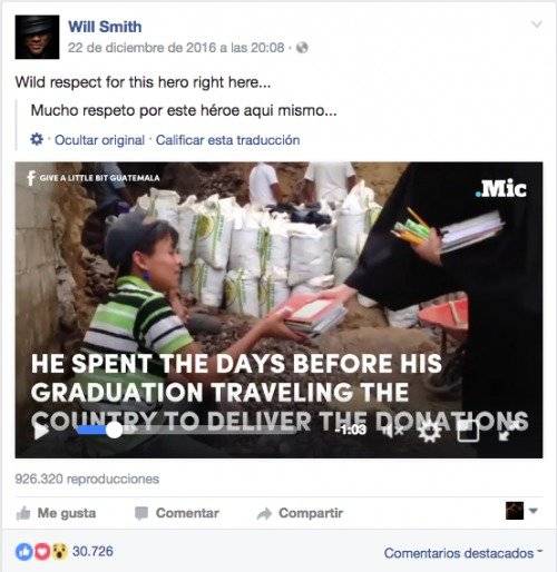 Luis Morán mensaje Will Smith