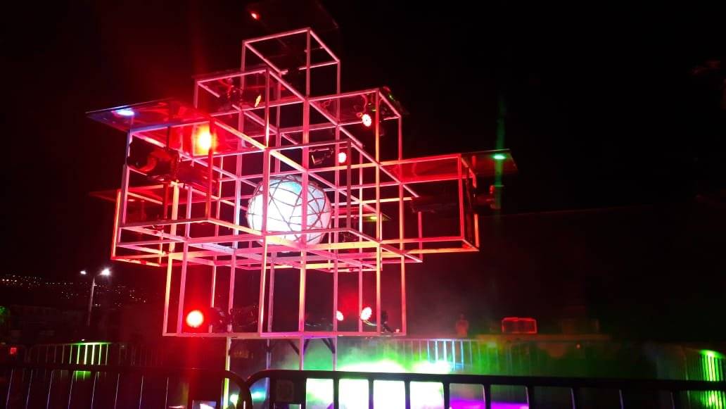 Fiesta de la Luz 2018. Proyección Plaza Hermano Miguel: Ayni de luz, Felipe Jácome & Daniel Espinosa.