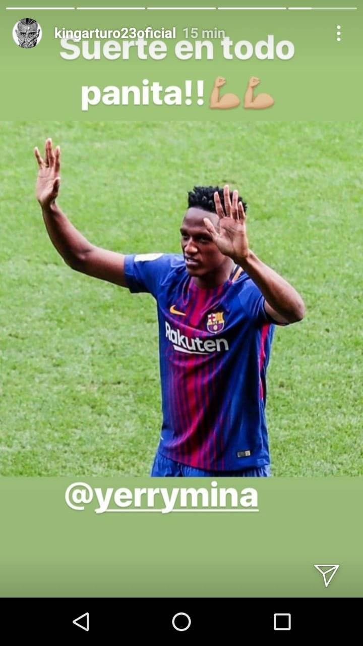 Los buenos deseos de Vidal para su panita / imagen: Instagram Arturo Vidal
