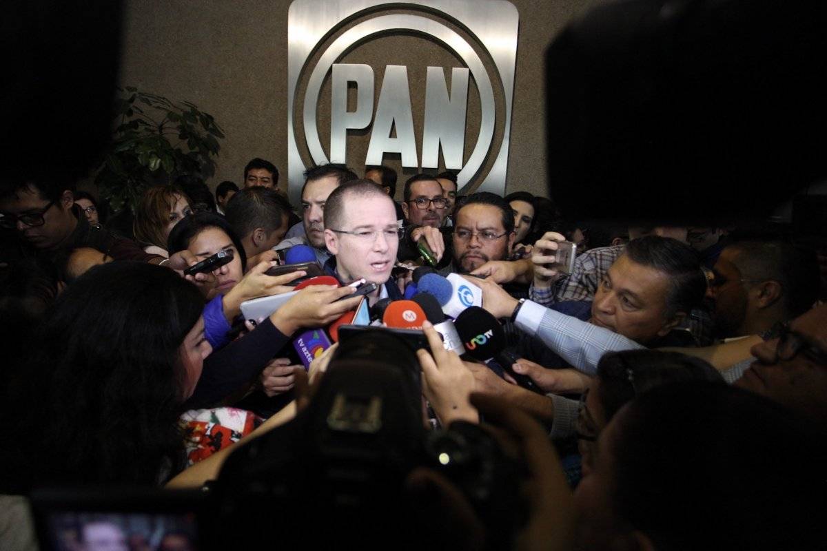 Ricardo Anaya a su llegada al Consejo Nacional del PAN