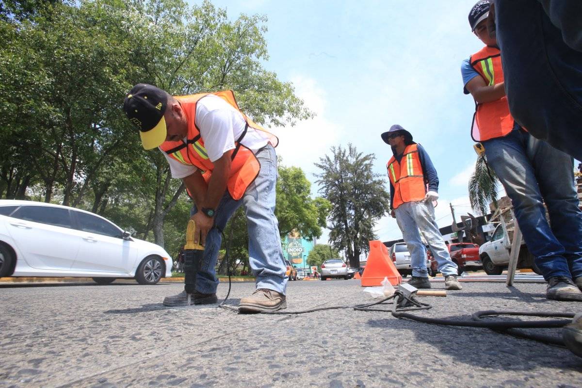 Obras en la glorieta Chapalita causan primeros conflictos viales
