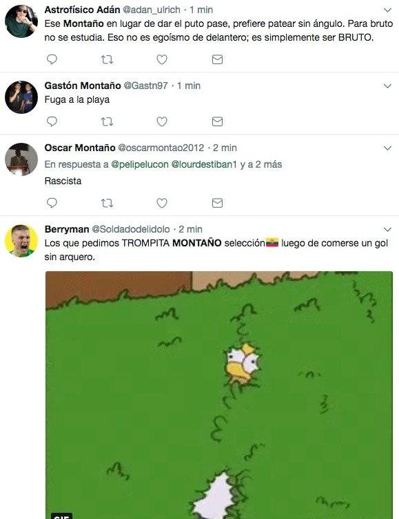 Tuits sobre Montaño