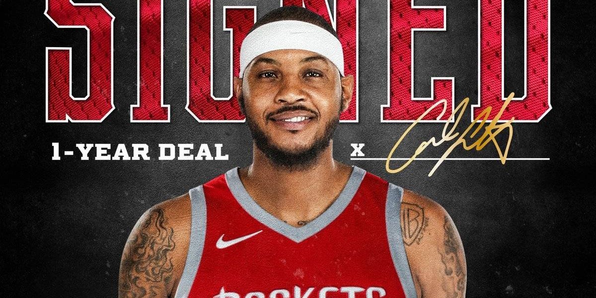 OFICIAL: Carmelo Anthony firma con los Houston Rockets