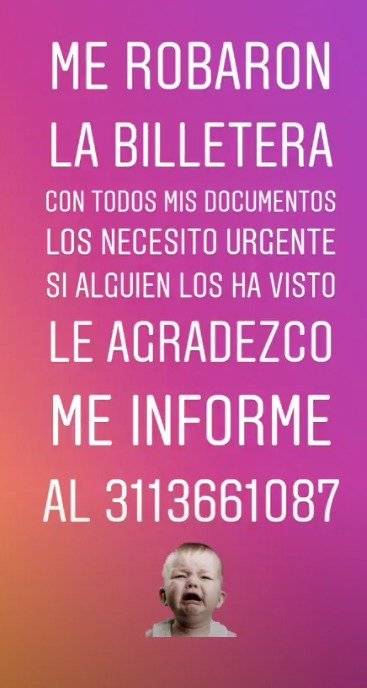Captura de pantalla Instagram