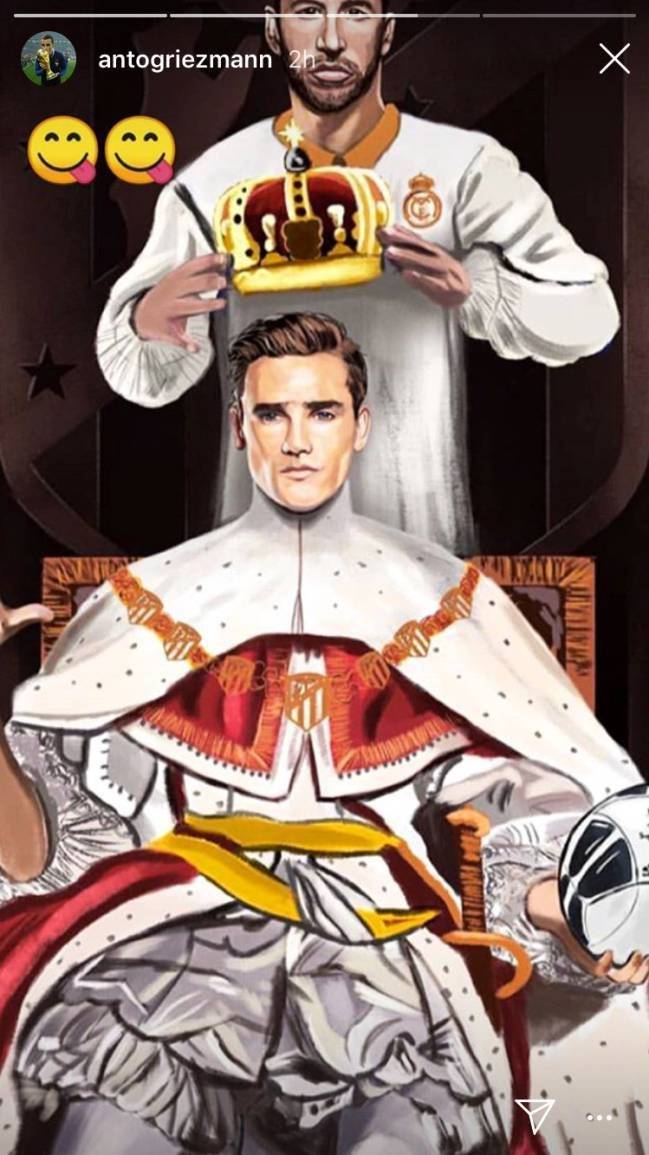 Griezmann publica imagen sobre Sergio Ramos