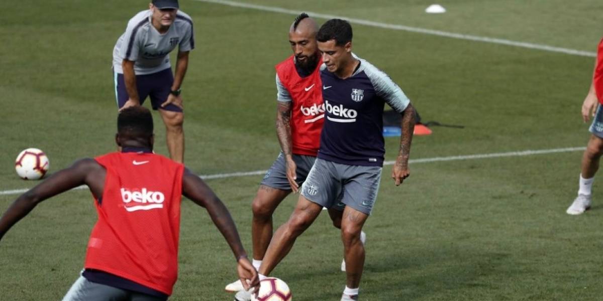 Vidal sumó minutos en goleada de Barcelona sobre el Alavés