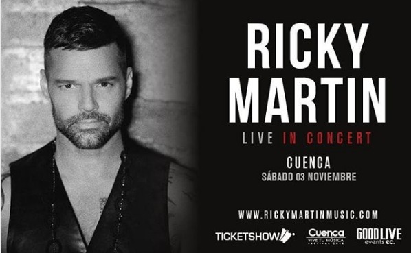Ricky Martin viene a Ecuador