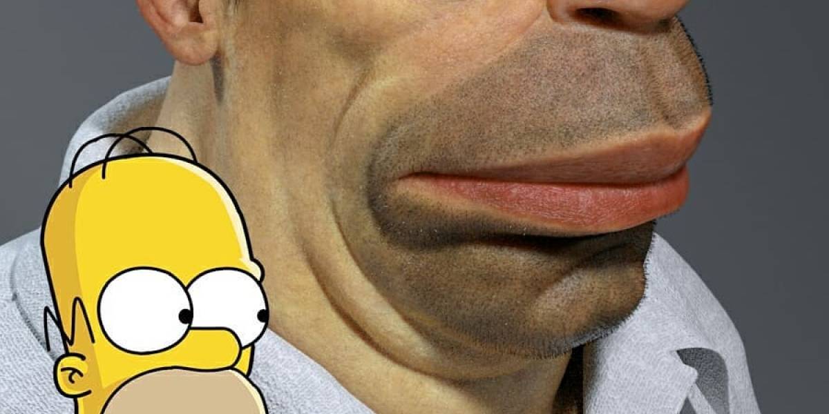 Fotos: Crean modelo realista de Homero Simpson y el resultado es rarísimo