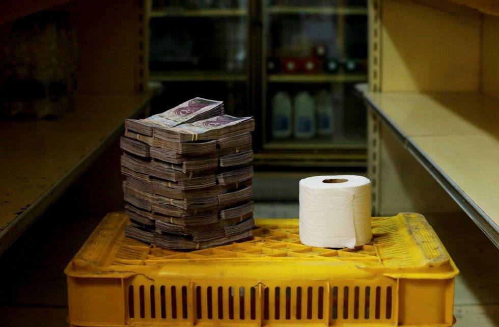 Papel higiénico = 0,40 dólares