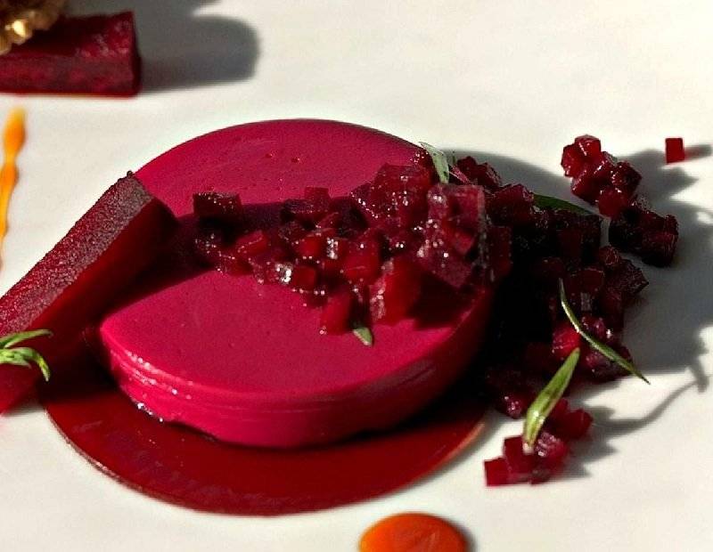Flan de remolacha