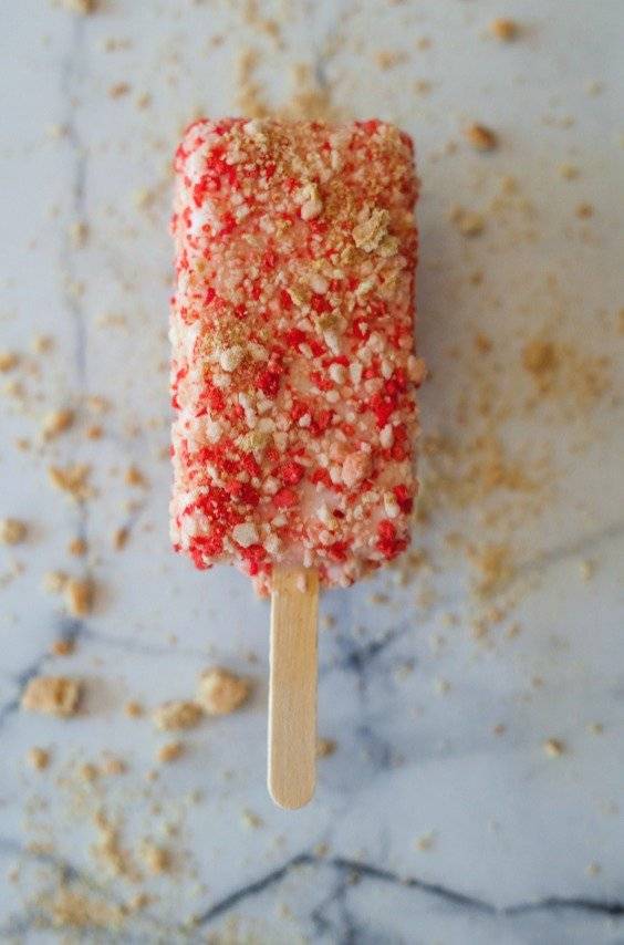 paletas de fresa