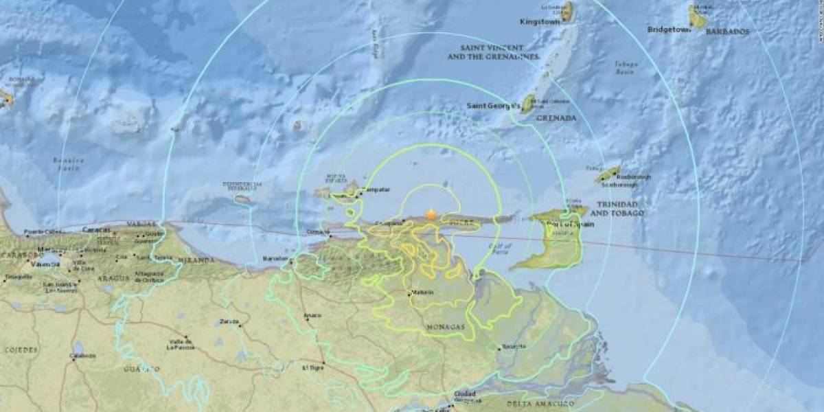 El sismo que azotó a Venezuela, Trinidad y Tobago y Colombia, quedó registrado en videos