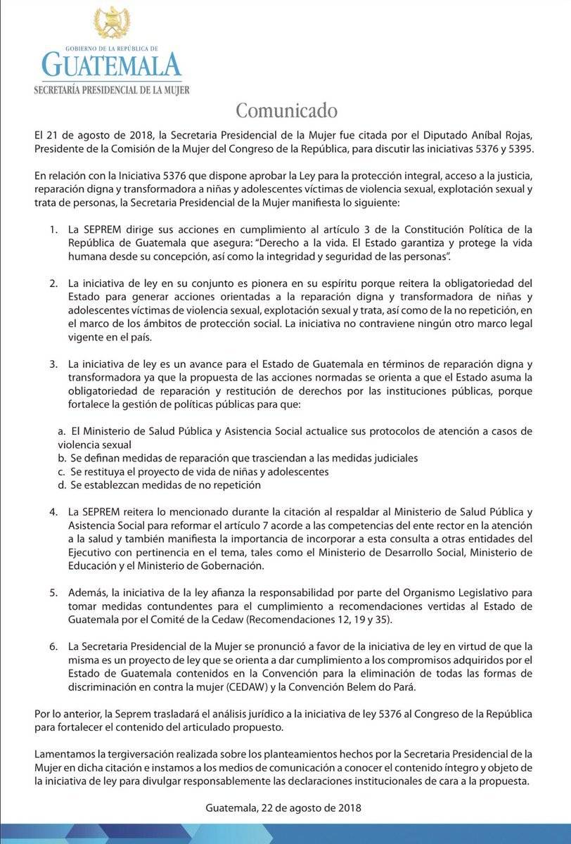 Comunicado Seprem