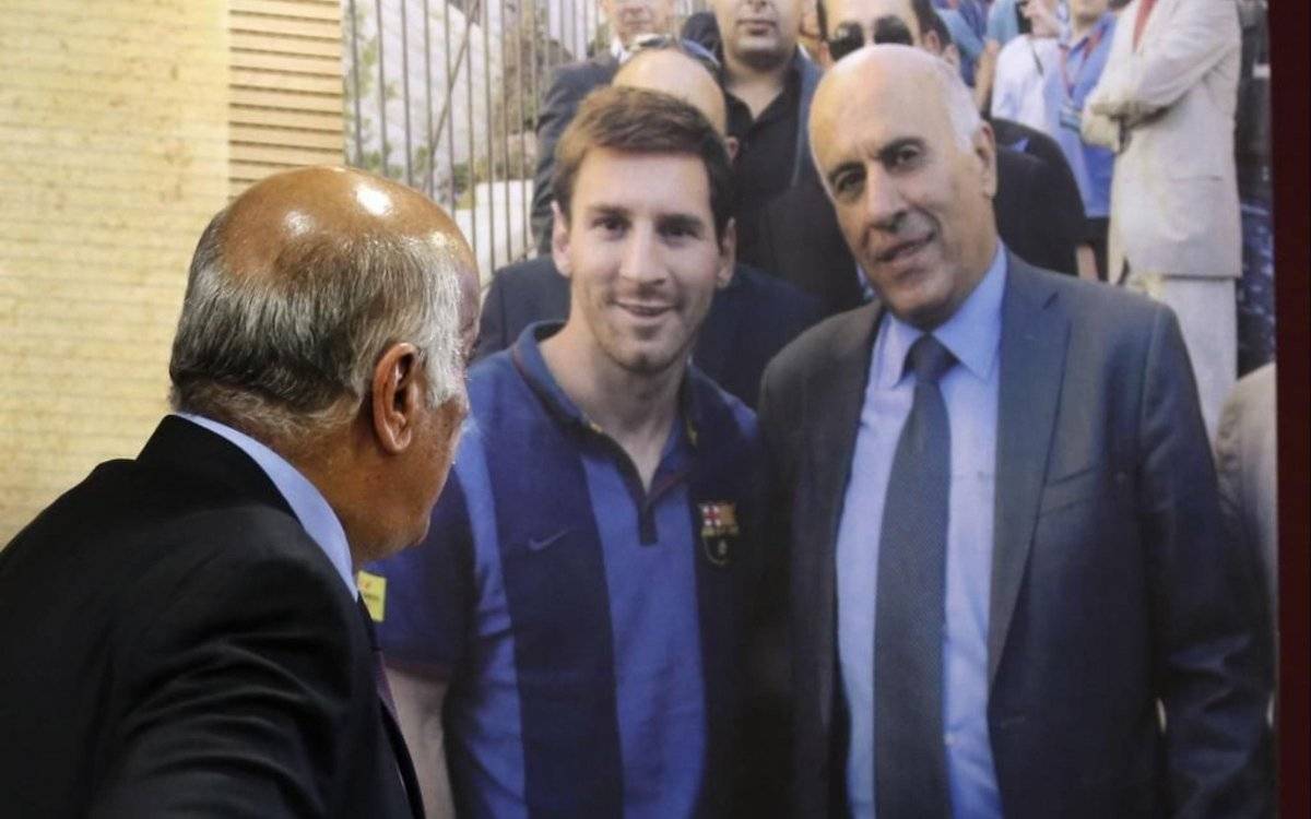 Rajoub con Messi