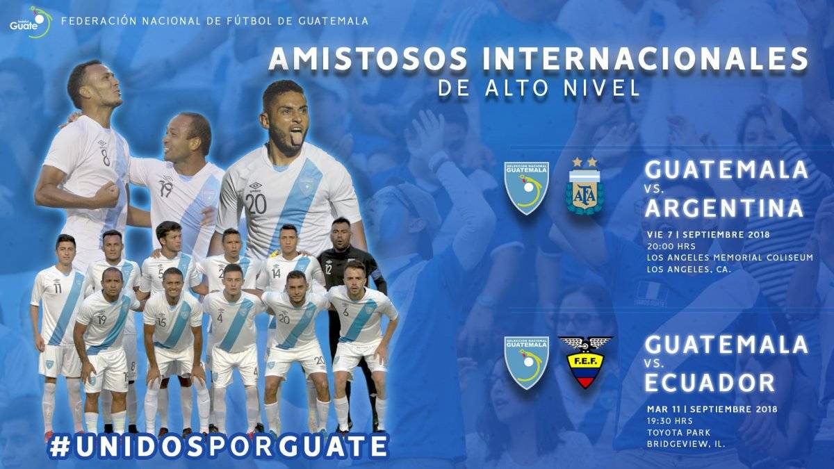 Presentación de los dos juegos que tendrá Guatemala
