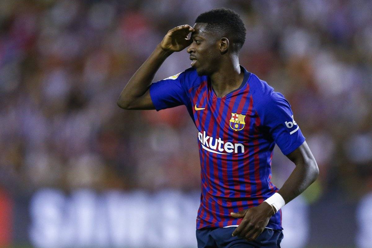 Dembélé fue el héroe del Barcelona
