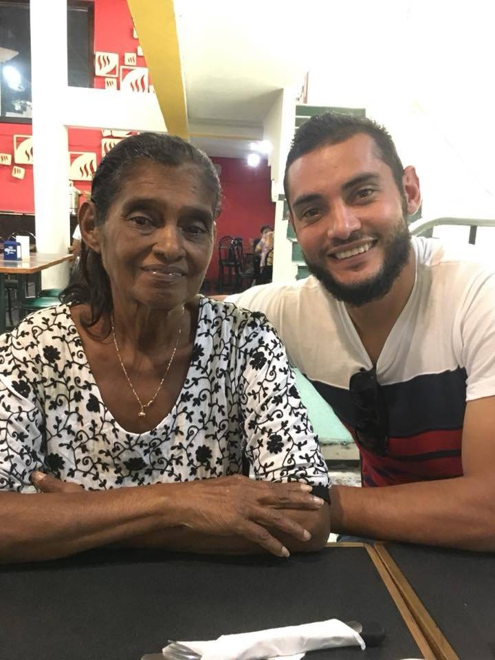 Danilo Guerra y su mamá Betty