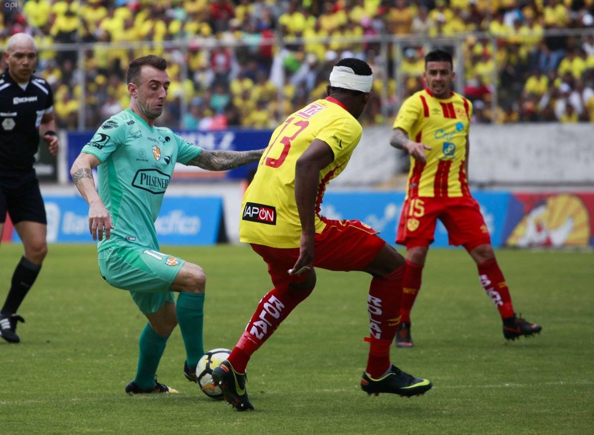 QUITO-ECUADOR (26-08-2018 ) Partido Aucas vs Barcelona estadio Gonzalo Pozo Ripalda FOTO API/JUAN DIEGO MONTENEGRO 26 de Agosto de 2018