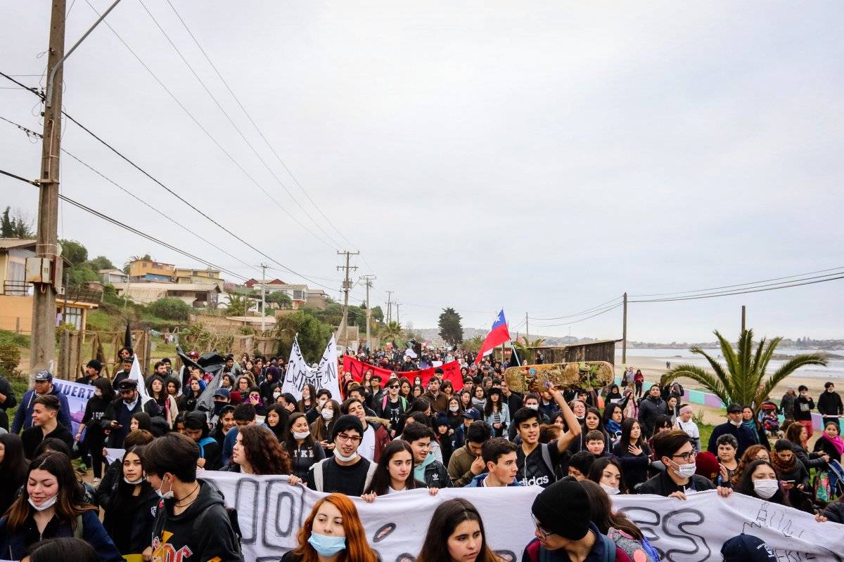Protesta en Quintero y Puchuncaví
