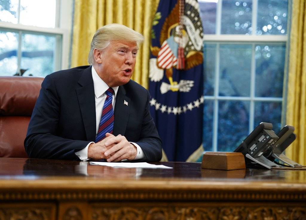 Donald Trump en la Oficina Oval