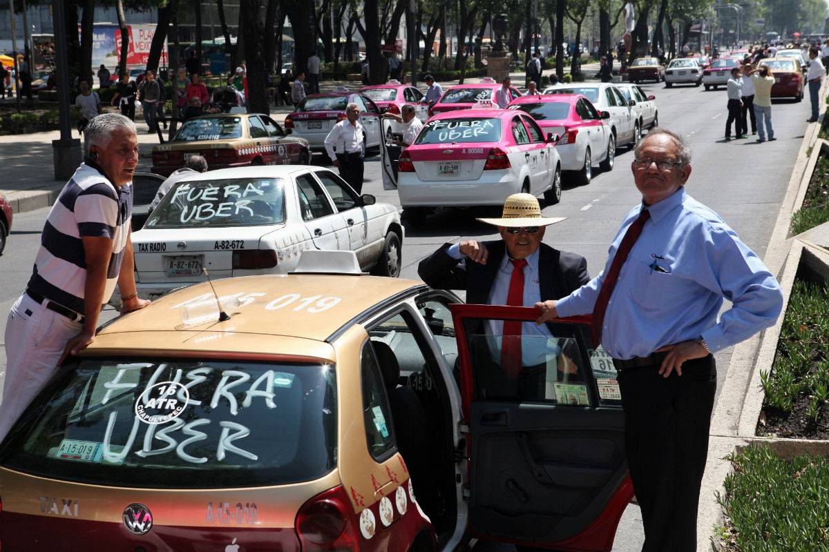 taxistas contra Uber taxistas contra Uber