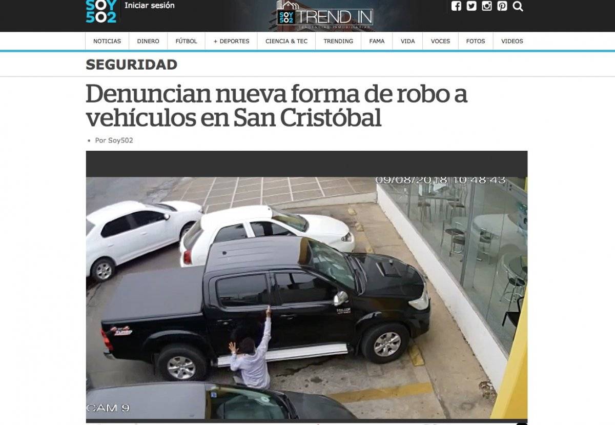 Fake news: En varios países reportaron el mismo robo a un vehículo