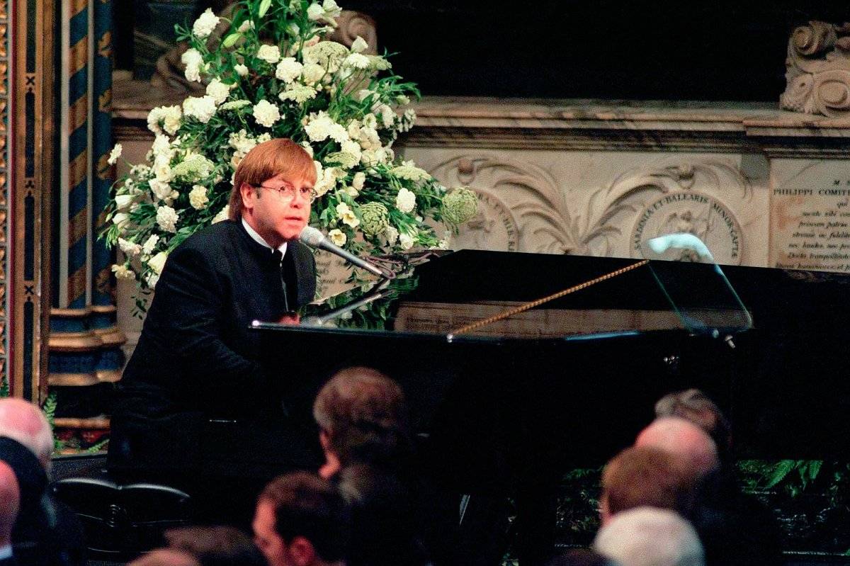 Elton John Funeral Diana