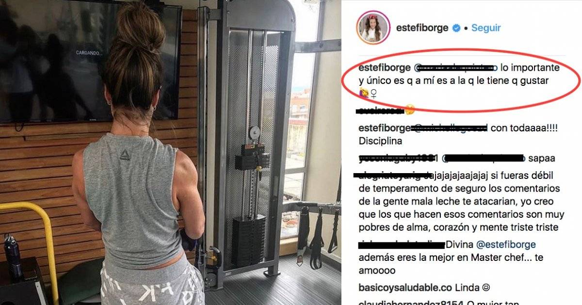 Captura de pantalla Instagram Estefanía Borge