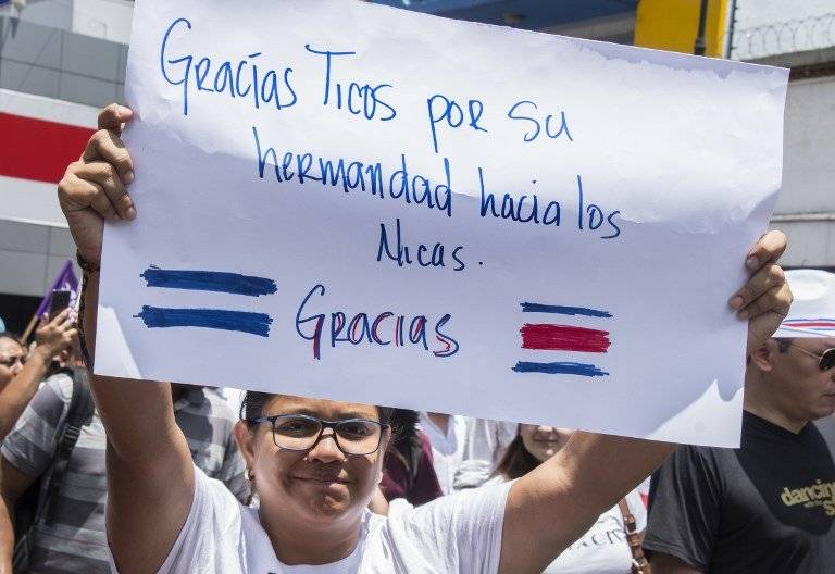 Marcha contra la xenofobia en Costa Rica