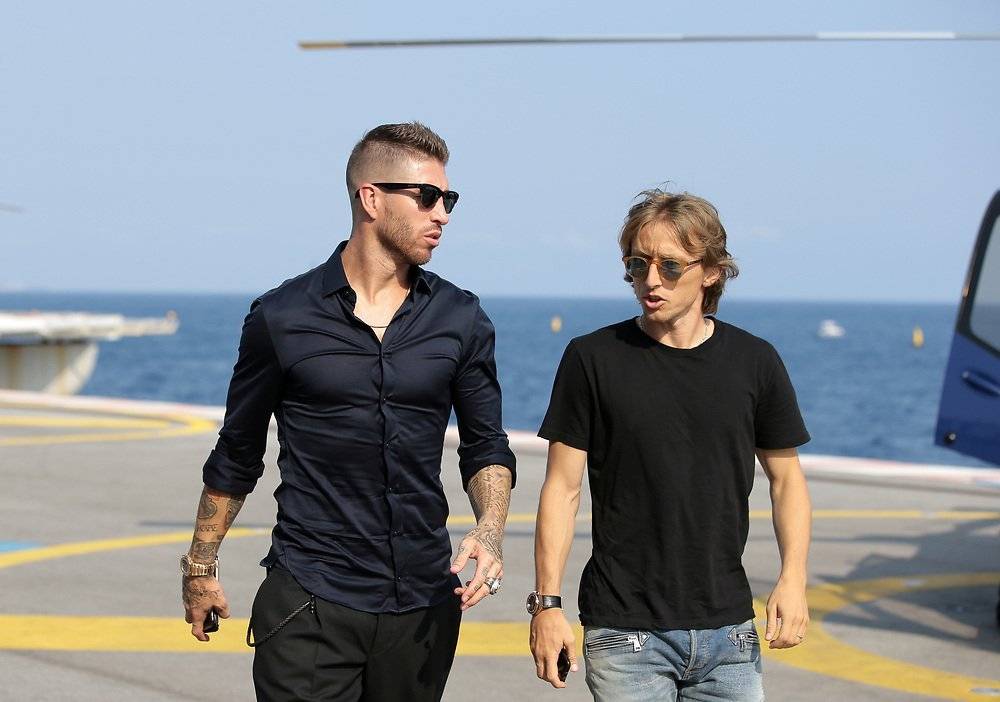 Sergio Ramos y Luka Modric