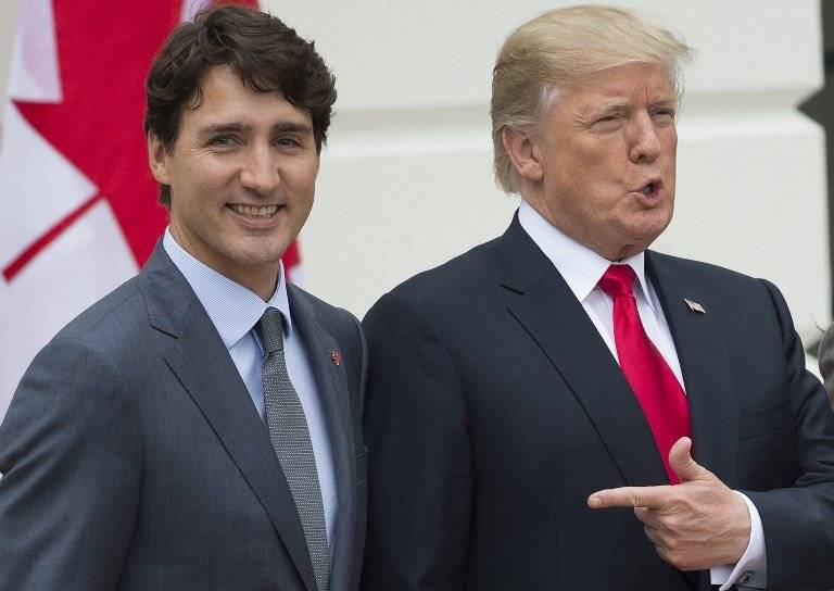 Justin Trudeau y Donald Trump